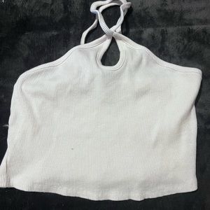 cross over white tank top. size medium.